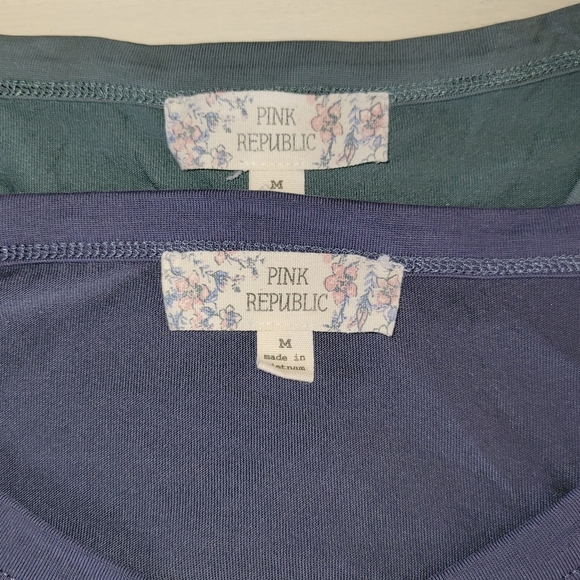 Pink Republic Soft Fabric Shirts 2 Blue & Teal - Picture 4 of 5